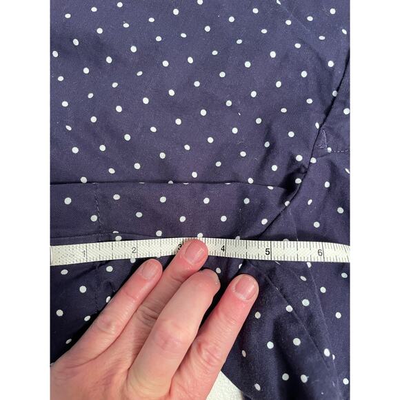 Tommy Hilfiger shorts‎ women’s size 14 navy blue white polka dots - Picture 6 of 7